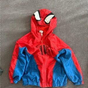 Marvel Spiderman Red Polyester Windbreaker